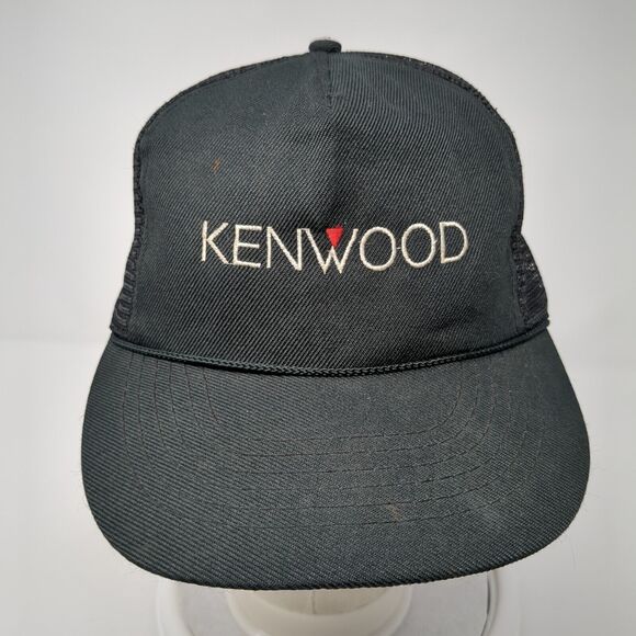 Kenwood Snapback Trucker Hat Black OS Adjustable Embroidered Mesh Back Otto - Picture 2 of 9